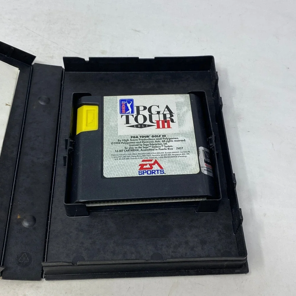 PGA Tour Golf III Sega Genesis EA Sports 1994 Case Cartridge 7427 16-Bit